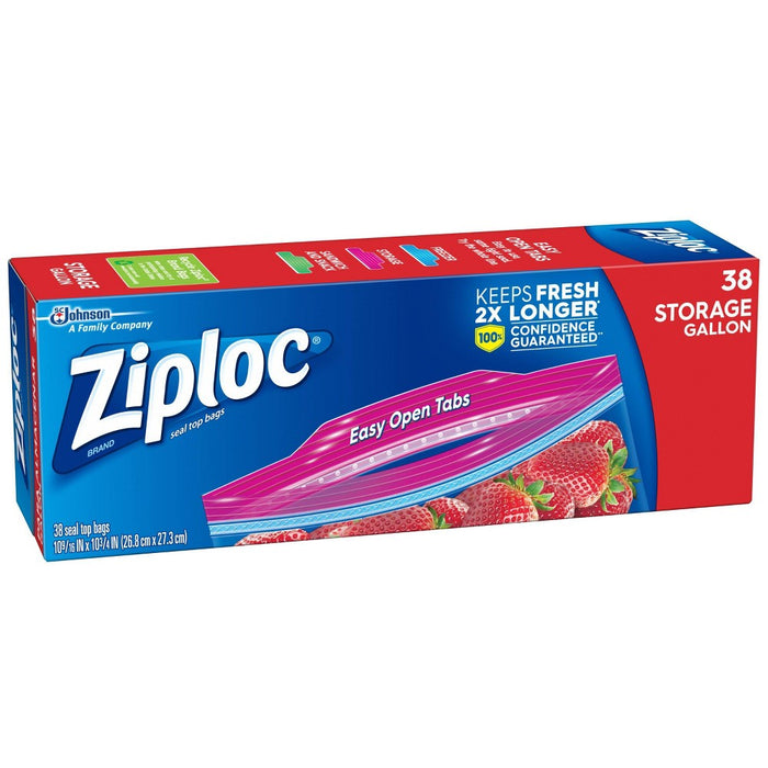 Ziploc Storage Gallon Bags - 38ct