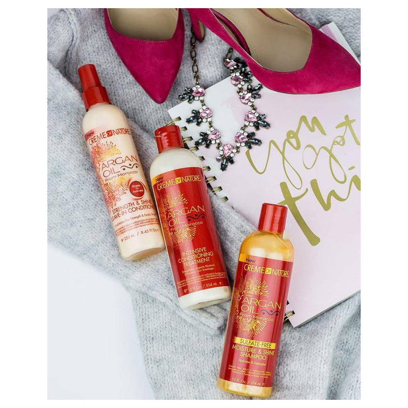 Creme of Nature Strength & Shine Leave-In Conditioner with Argan Oil - 8.4 fl oz
