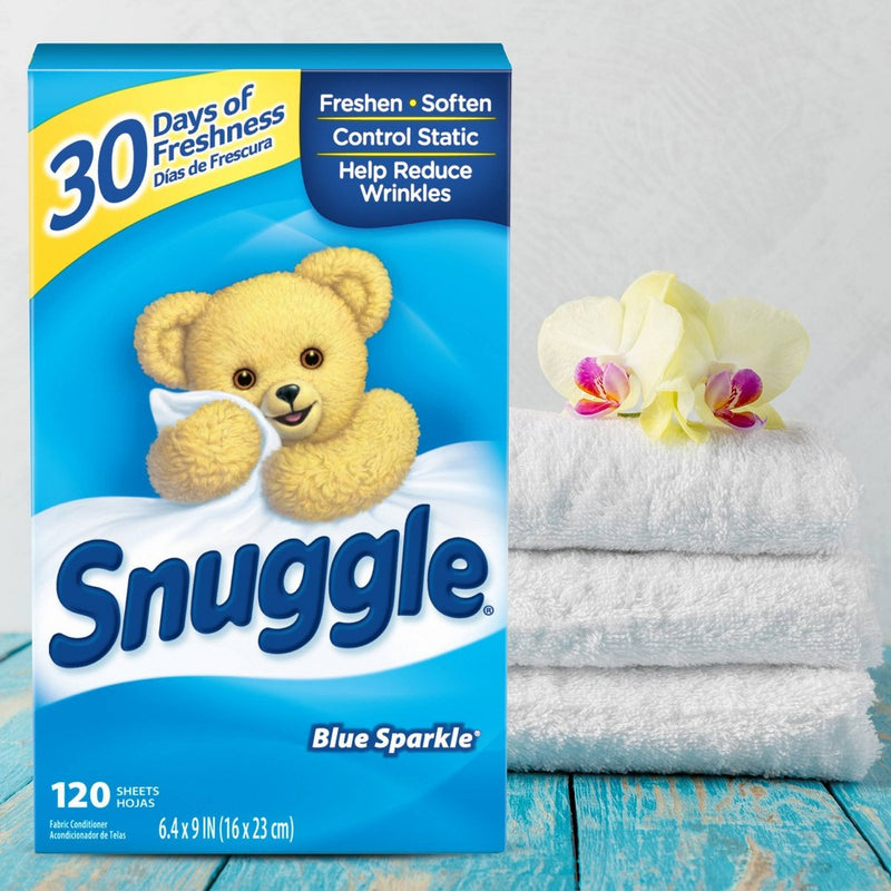 Snuggle Blue Sparkle Fresh Scent Dryer Sheets - 120ct