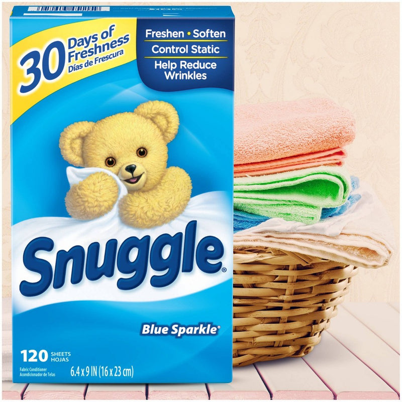 Snuggle Blue Sparkle Fresh Scent Dryer Sheets - 120ct