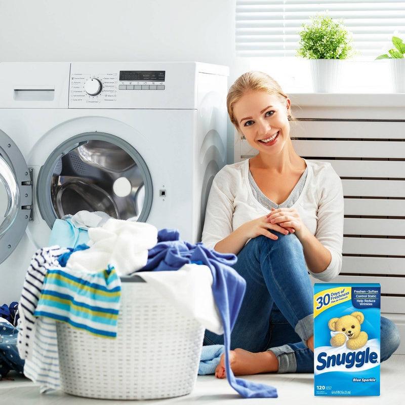 Snuggle Blue Sparkle Fresh Scent Dryer Sheets - 120ct