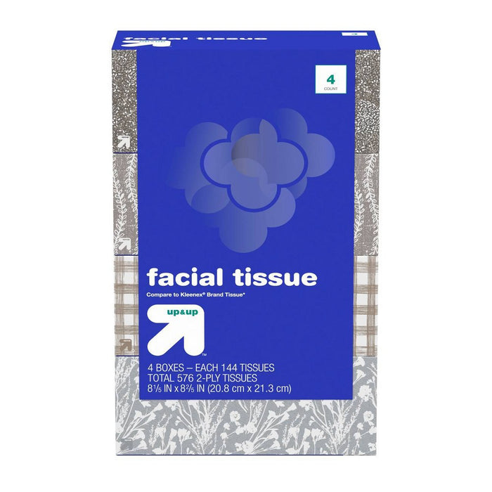 Facial Tissues - 4pk/144ct - Up&Up