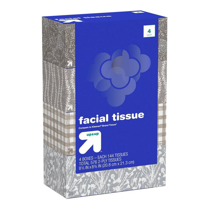 Facial Tissues - 4pk/144ct - Up&Up
