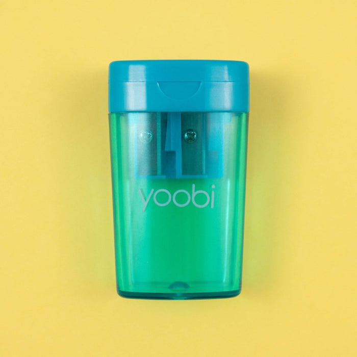 Two Hole Pencil Sharpener Aqua - YoobiIA-137125