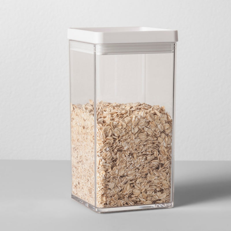 4"W X 4"D X 8"H Plastic Food Storage Container Clear - Made By Design
