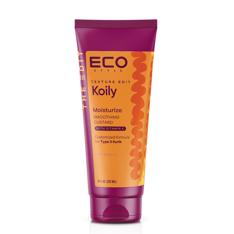 Eco Style, Texture Edit, Koily Moisturize Smoothing Butter For Type 4 Curly Hair - A Sulfate-Free, Ultra-Rich Curly Hair Conditioner That Provides Hydration, Elasticity And Softness. 8Oz