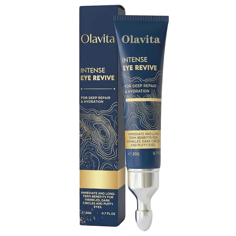 OLAVITA 1Pcsolavita Intense Eye Revive Cream, Eye Repair Cream For Dark Circles & Puffiness,Eye Cream Anti Aging For Women And Men,0.7 Oz (1PCS)