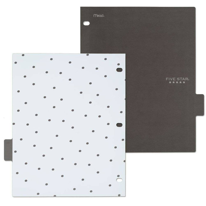 8ct Mead Five Star 3-hole Punched Color Pop Reversible Tab Divider Set