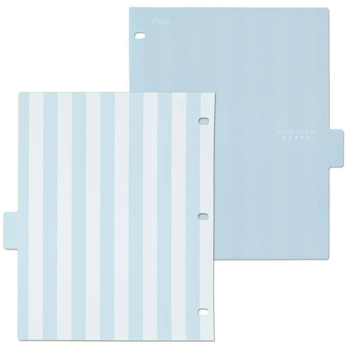 8ct Mead Five Star 3-hole Punched Color Pop Reversible Tab Divider Set