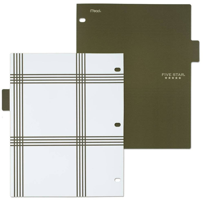 8ct Mead Five Star 3-hole Punched Color Pop Reversible Tab Divider Set