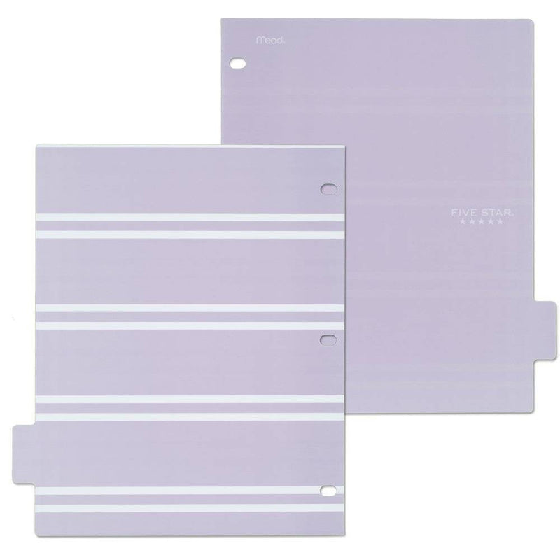 8ct Mead Five Star 3-hole Punched Color Pop Reversible Tab Divider Set