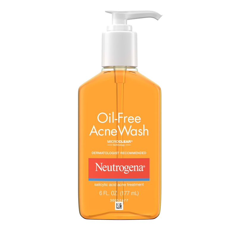Neutrogena Oil-Free Acne Fighting Facial Cleanser, 2% Salicylic Acid Acne Treatment, Daily Oil-Free Acne Face Wash For Acne-Prone Skin With Salicylic Acid Acne Medicine, 6 Fl. Oz
