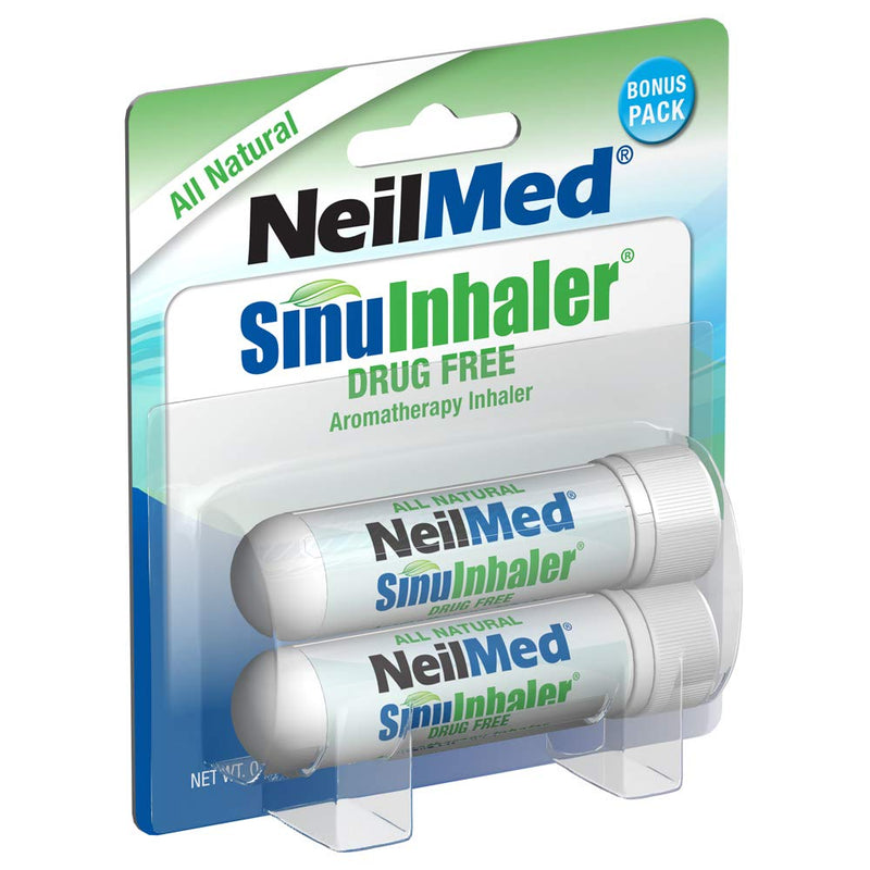 Neilmed Sinuinhaler Natural Non Medicated Aromatherapy Inhaler (Bonus Pack) 2 Count (Pack Of 1)