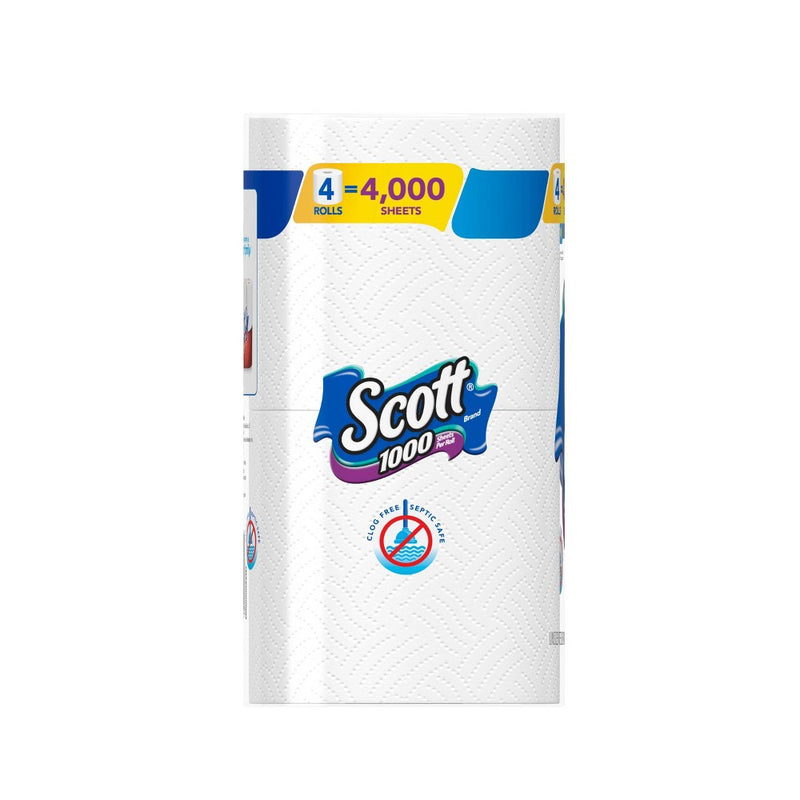 Scott 1000 Toilet Paper- 4 Rolls