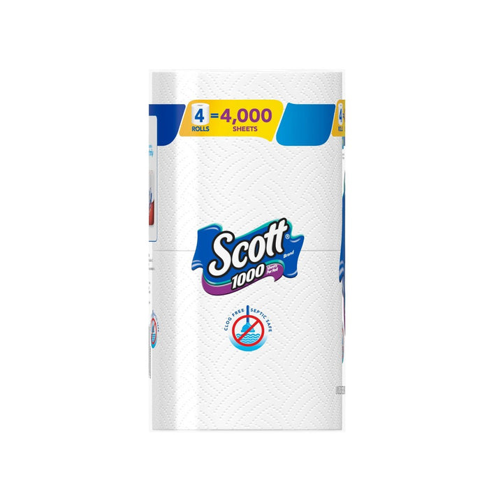 Scott 1000 Toilet Paper- 4 Rolls