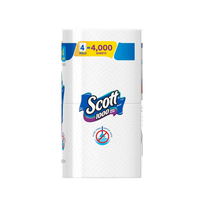 Scott 1000 Toilet Paper- 4 Rolls