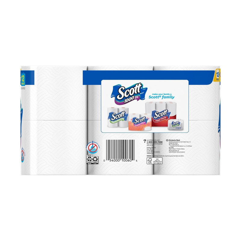 Scott 1000 Toilet Paper - 12pk