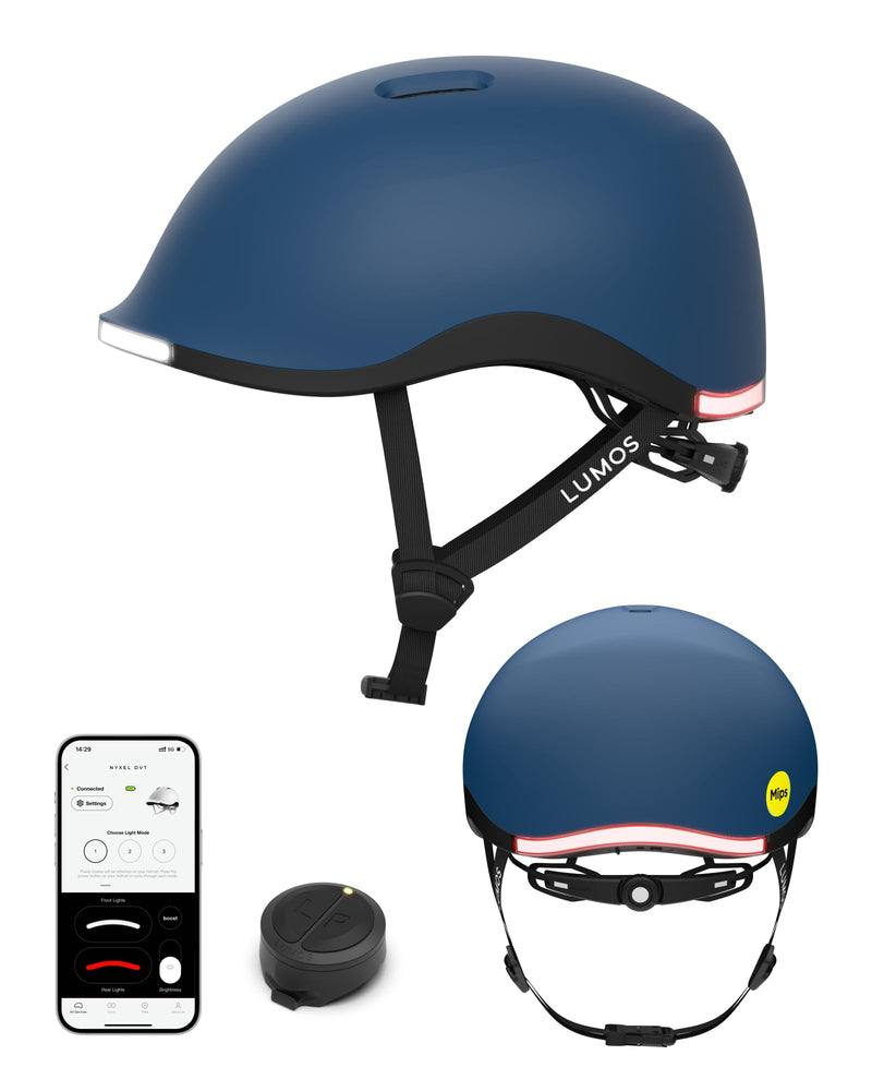 Lumos Nyxel Smart Bike Helmet, Customizable Front And Back LED Lights With Turn Signals, 360° Visibility App Controlled Comfortable & Lightweight Skateboard Urban Helmet For Adults, Men Women