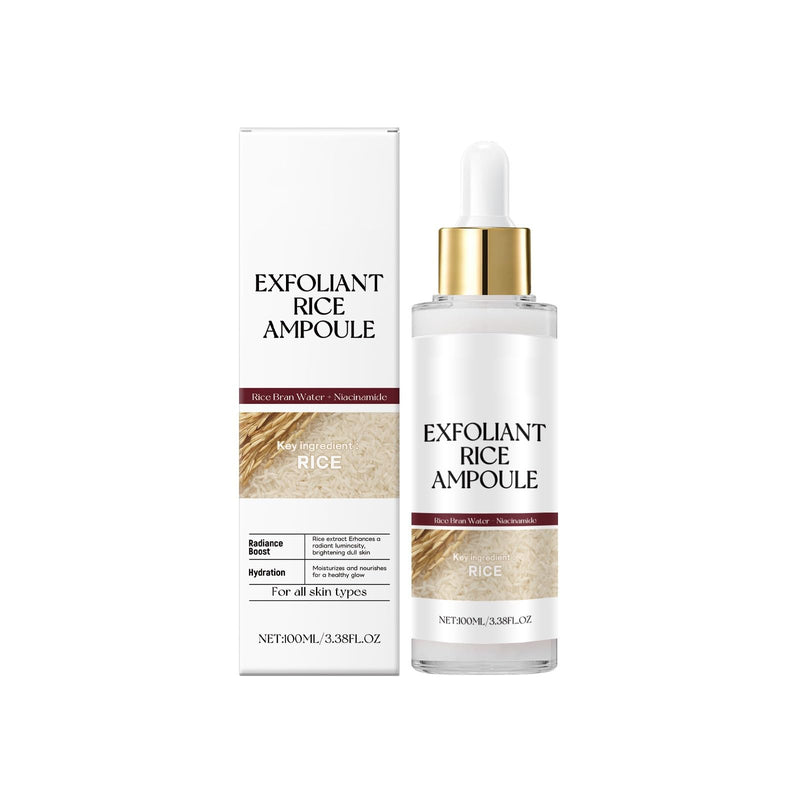 Black And White Rice Peeling Ampoule, Deep Pore Cleansing Soft Exfoliating Face And Body Scrub Dead Skin All Skin Types. (White Rice)
