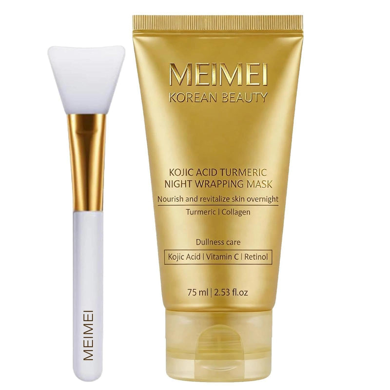 GFG Meimei Turmeric Wrapping Mask With Vitamin C | Hydrating Peel-Off Face Mask For Brightening, Even Skin Tone & Deep Nourishing | Achieve Radiant And Firm Skin(1Pc)