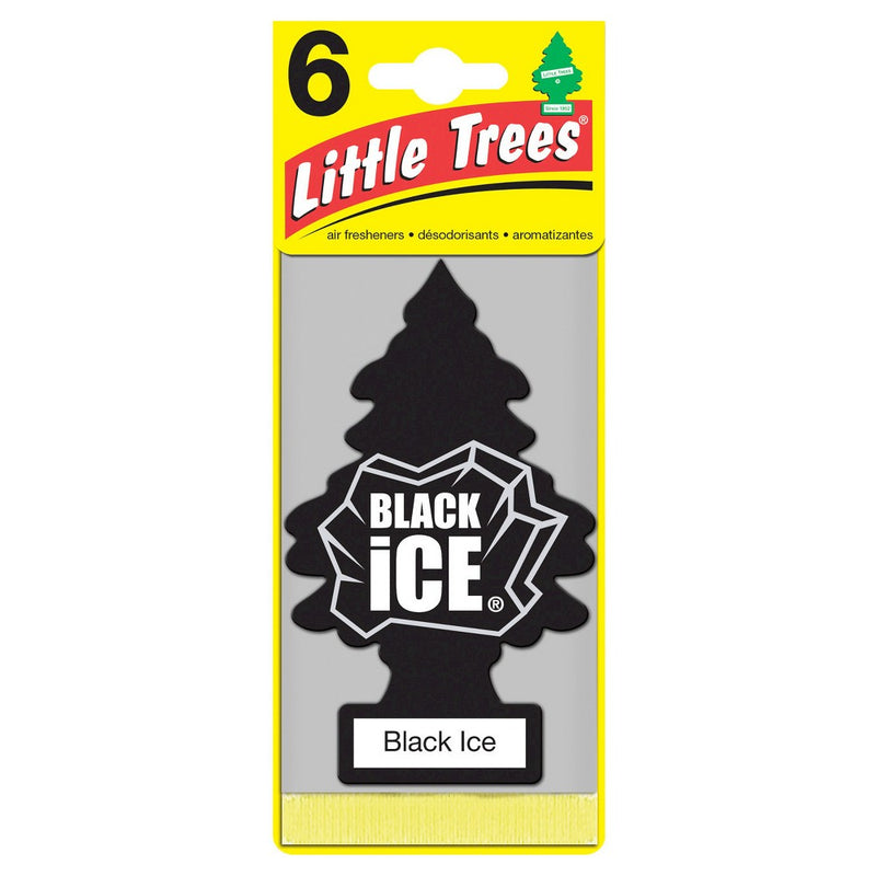 Little Trees Black Ice Air Freshener 6pk