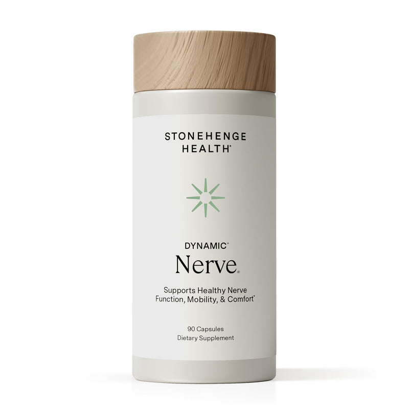 Stonehenge Health Dynamic Nerve Supplement - Supports Nerve Function In Fingers, Toes, Hands, And Feet With Alpha Lipoic Acid ALA, Benfotiamine, Pea, Robust B Complex, Boswellia