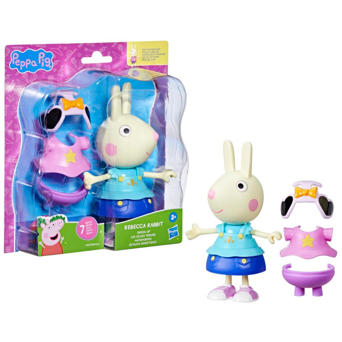 Peppa Pig Rebecca Rabbit Dress-Up Figure With 6 Easy-On Fashion Accessories