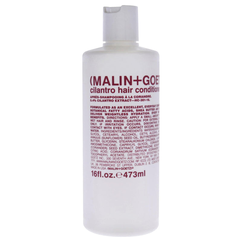 Malin + Goetz Cilantro Hair Conditioner, 16 Fl. Oz. - Hydrating Conditioner For Women & Men, Hair Care Products, Hair Moisturizer, Tames Frizz For All Hair Types, Vegan & Cruelty-Free