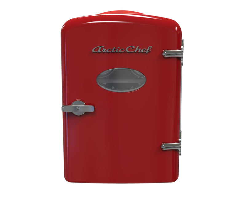ARCTIC CHEF RMIS129RED Mini Compact Refrigerator-Red, 0.14 Cubic Feet