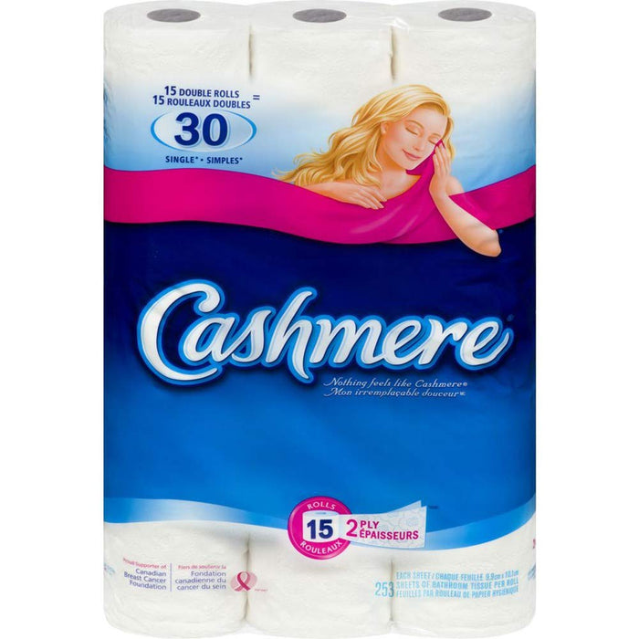 Cashmere Bathroom Tissue 45 Double Rolls = 90 Single | 2-Ply Soft Toilet Paper 242 Sheets