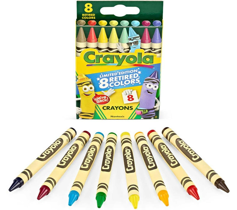 Crayola Crayons Limited Edition With 8 Retired Colors, 1 Box