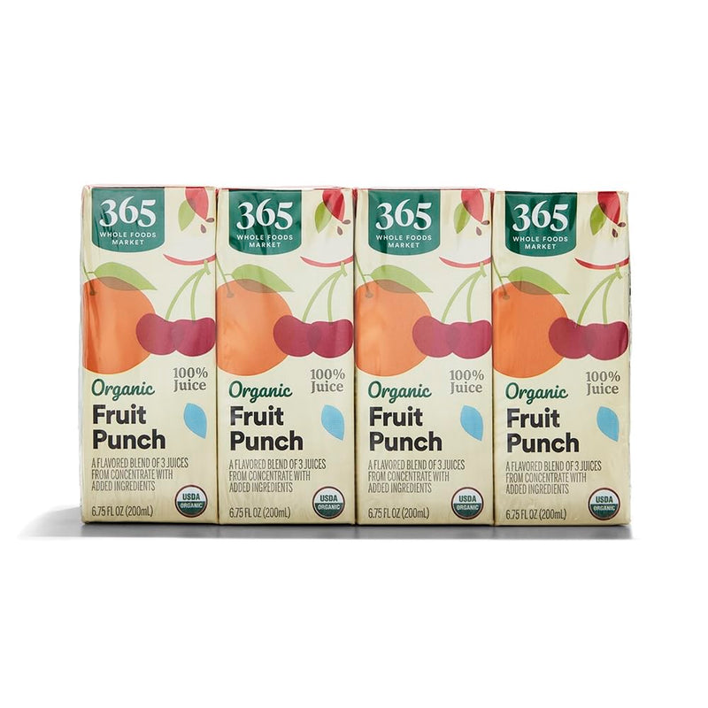365 By Whole Foods Market, Featuring Wild Kratts, Organic 100% Juice From Concentrate, Fruit Punch(8 - 6.75 Fl Oz Boxes), 54 Fl Oz