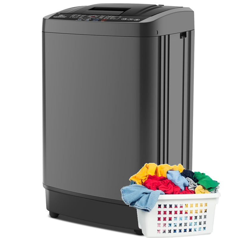 Nictemaw Portable Washing Machine 17.8 Lbs, 2.4 Cu.Ft Full-Automatic Washer With Drain Pump, 10 Programs & 8 Water Levels, Efficient Compact Laundry Washer For Small Homes, Apartments, Rvs, Dorms (LOCAL PICKUP ONLY)