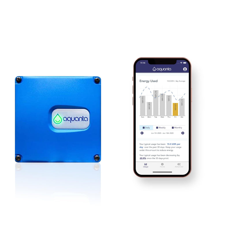 Smart Water Heater Timer: Optimize Hot Water Usage - Compatible With Alexa - Installs In Minutes, No Plumbing Required. Compatible With Gas Water Heaters. Leak Sensor Included.
