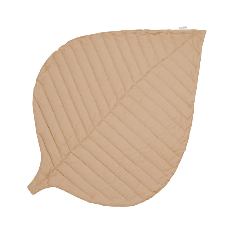 Toddlekind Cotton Leaf Nursery Rug 45.7" X 34.3", Machine Washable Baby Play Mat For Nursery Decor, Crawling Baby Mat For Tummy 0M+ (Beige)