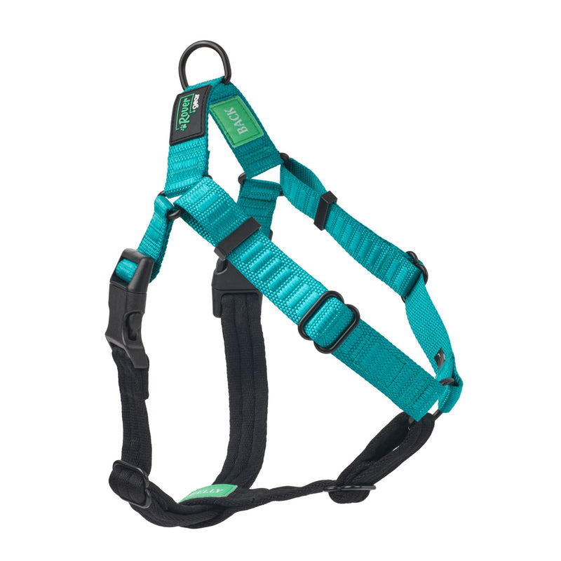 Rover Gear Better Walk No-Pull Dog Harness, Teal, 5/8” Small/Medium – Stay In Control With Adjustable, Comfortable, Easy To Wear, Durable Dog Harness – Ideal For Medium Dogs 25-40Lb