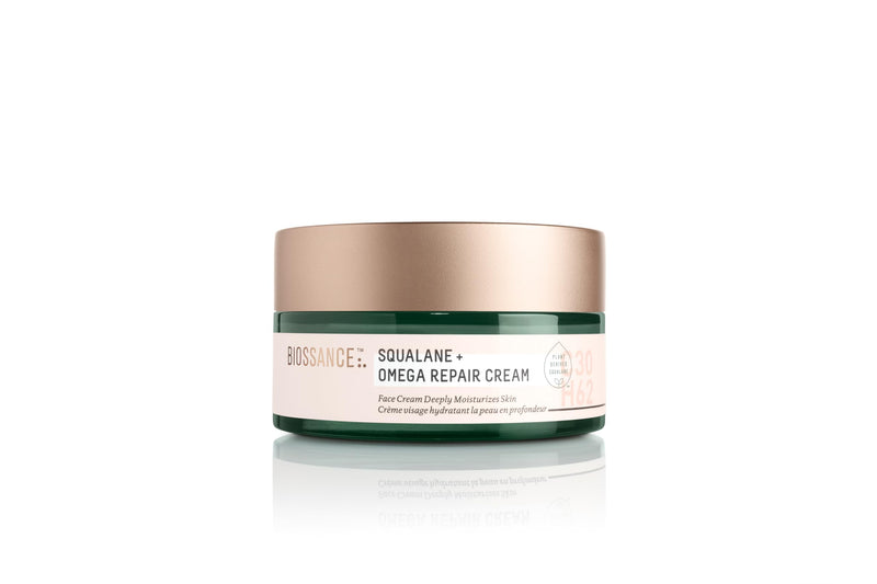 BIOSSANCE Squalane+Omega Repair Cream- Ultra-Moisturizing Face Cream,3.38Oz