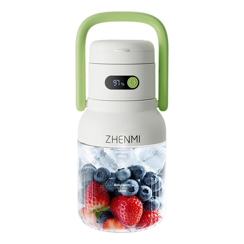 ZHENMI Portable Blender For Smoothies & Shakes, Personal Juicer With 2 Lids