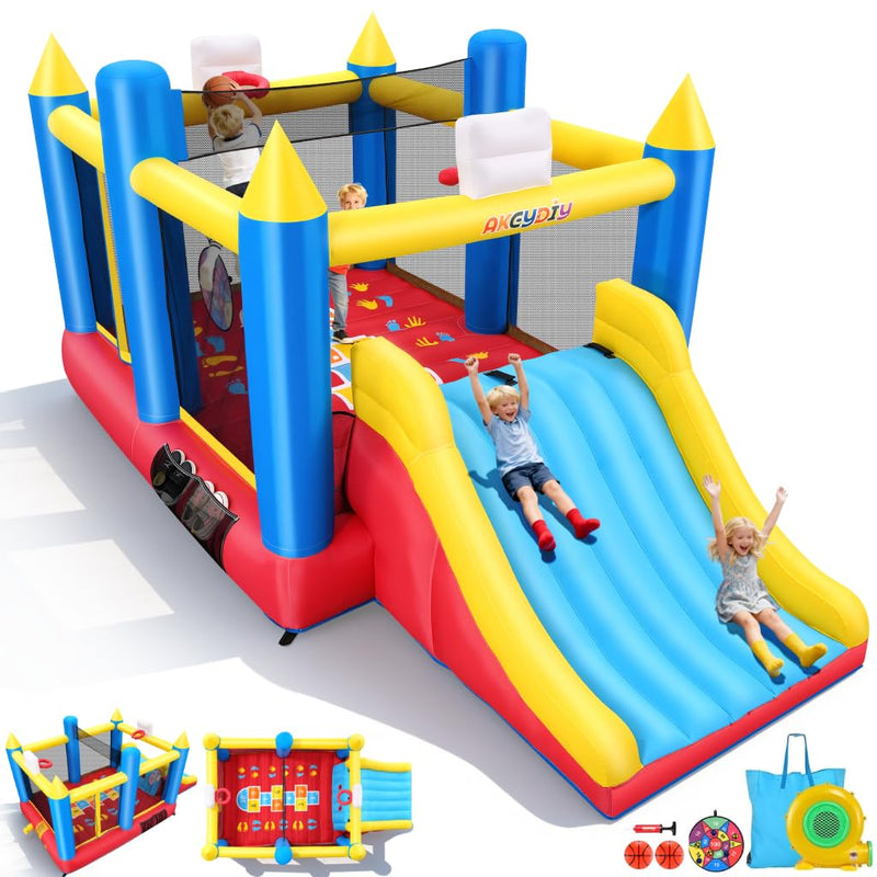 AKEYDIY Inflatable Bounce House For Kids 3-12, 15.2X8.3X7 Ft Bouncy House (LOCAL PICKUP ONLY)