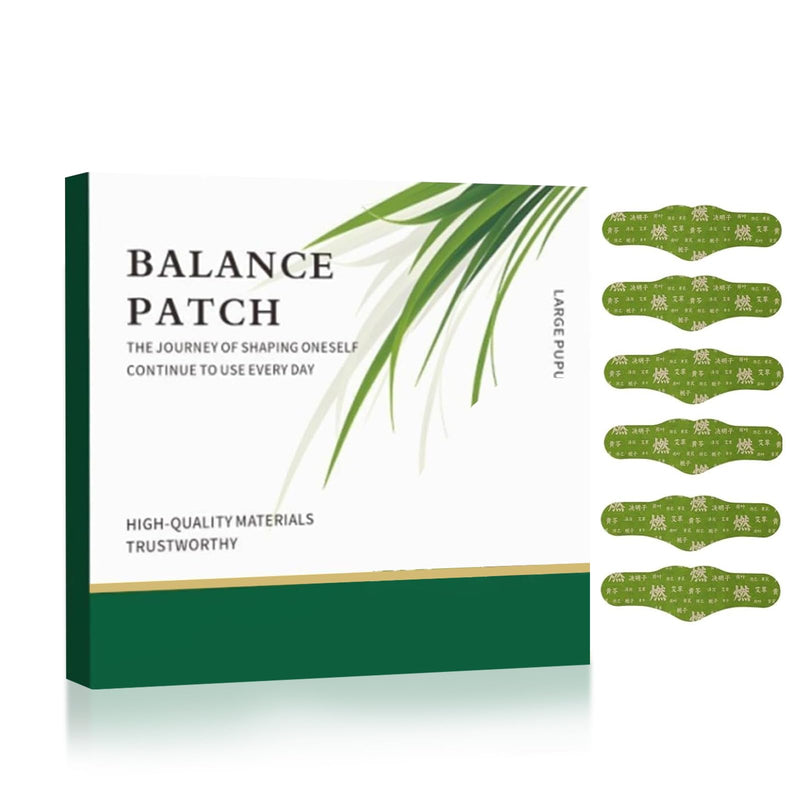 6PCS Balancing Herbal Patch, Hanpo Japanese Herbal Balance Patch, Designed To Relieve Menstrual Cramps, Help Reduce Bloating, Gentle And Non-Irritating