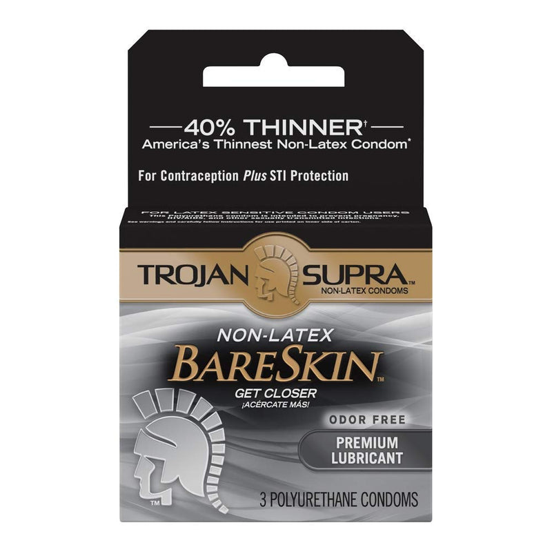 Trojan Lubricated Polyurethane Condoms-3 Ct EXP:01/2027