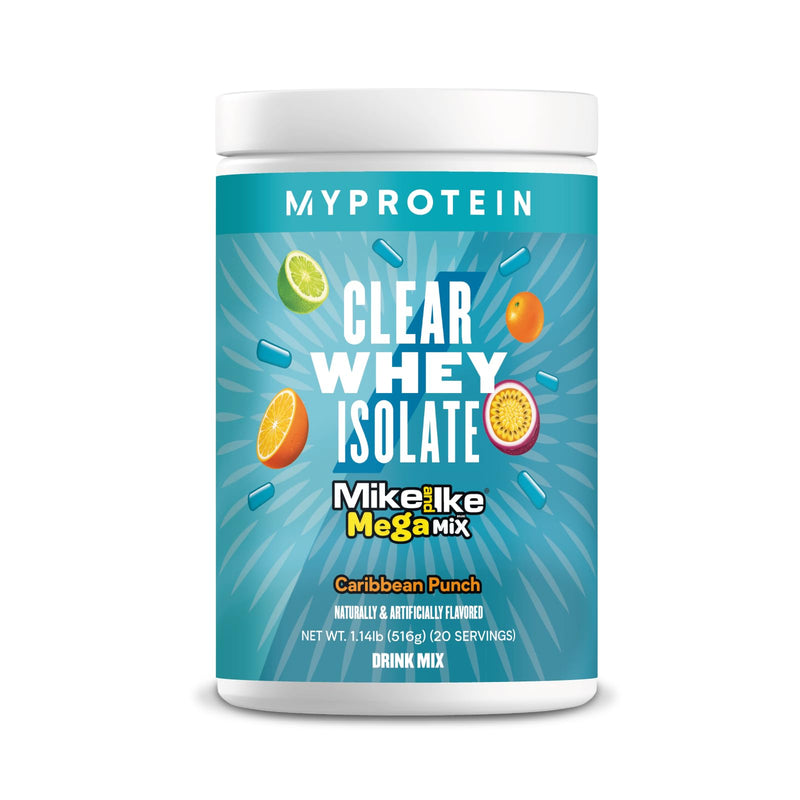 Myprotein Clear Whey Isolate Protein Powder, 20 Servings (1.1Lbs) Fruity Mike And IKE Caribbean Punch Drink Mix, 20G Protein Per Serving, Daily Drink For Superior Performance