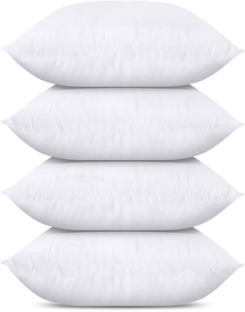 Utopia Bedding Throw Pillows (Set Of 4, White), 20 X 20 Inches Pillows For Sofa, Bed And Couch Decorative Stuffer Pillow