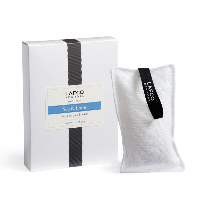 LAFCO New York Scented Linen Sachet, Sea & Dune - Up To 4-Month Fragrance Life - Made In The USA