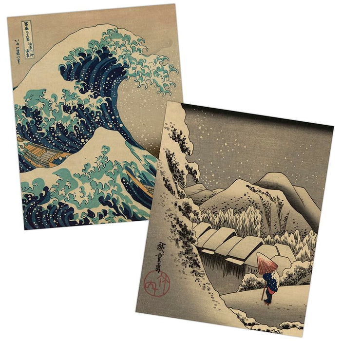 Trends International Hokusai & Hiroshige 2 Poster Pack