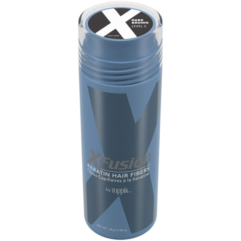 Xfusion Keratin Hair Fibers - Dark Brown (Large Size 28G)