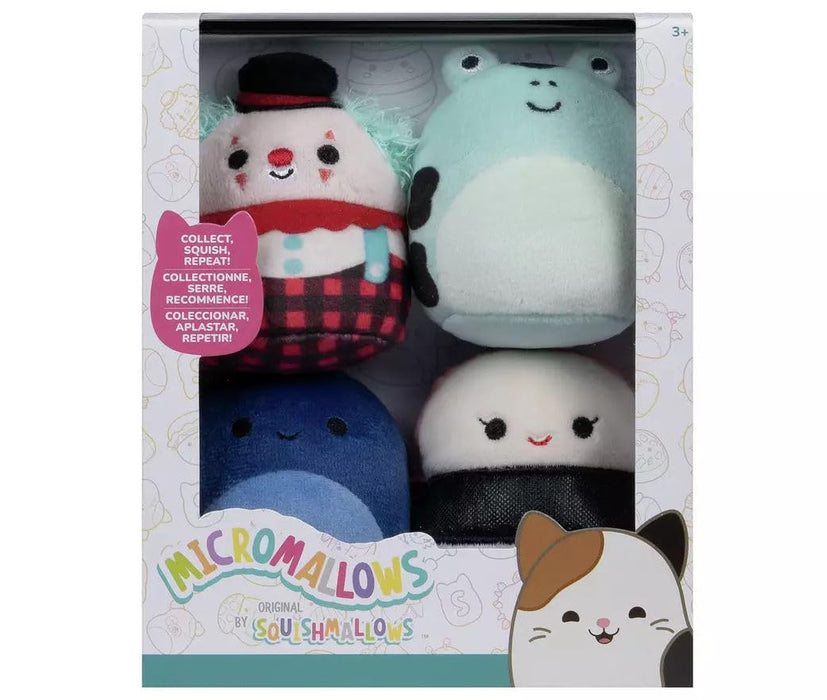 Micromallows SQMM0064 Squishmallows Super Soft Mini Plush Stuffed Toys, 6.5 Cm, Pack Of 4