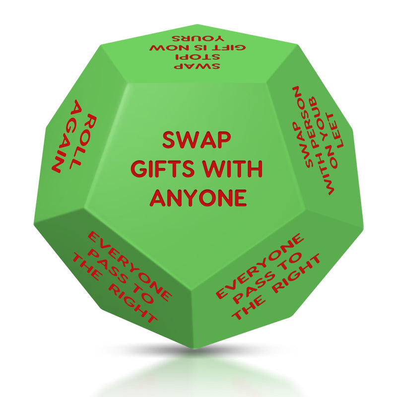 Santa Swap Gift Exchange Dice, Christmas Dice Stocking Gift Stuffers, Exchange Dice Games For Party Friends And Family Night Game