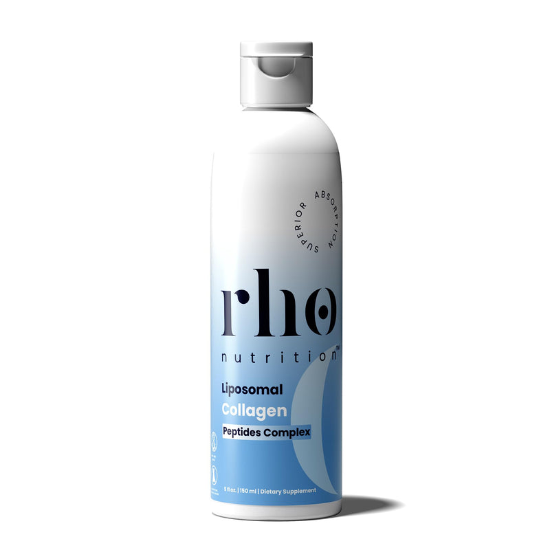 Rho Nutrition Liposomal Collagen Peptides - High-Absorption Liquid Collagen Supplement - Supports Skin Elasticity, Joint Health, And Overall Vitality For Healthy Aging, 5 Fl Oz