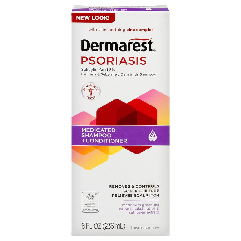 Dermarest Psoriasis Medicated Shampoo Plus Conditioner | 8-Ounces | 1-Unit